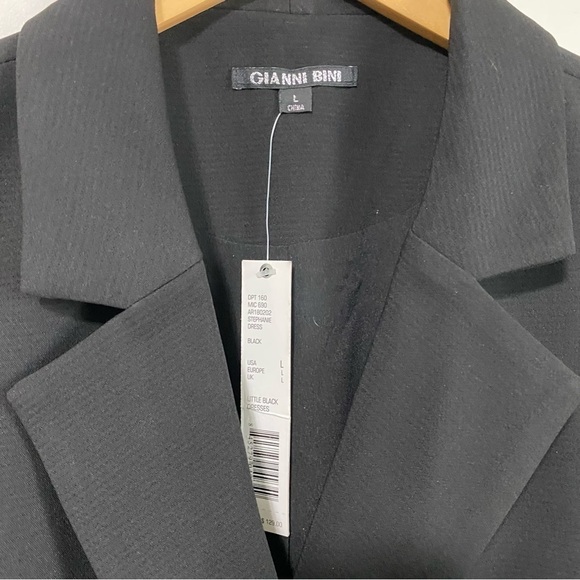 GIANNI Bini Stephanie black dress sleeveless NWT size large - Picture 12 of 14